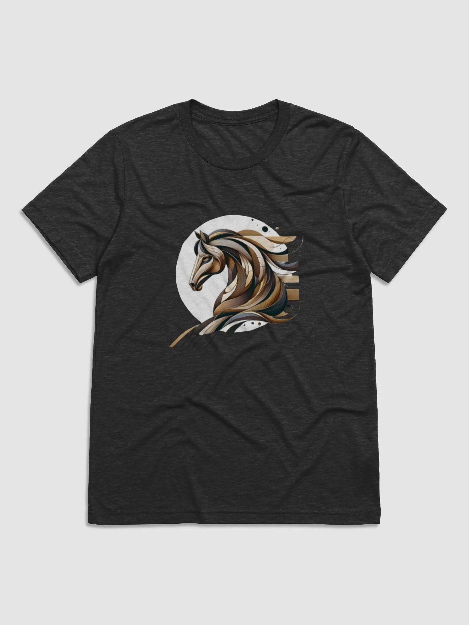 Majestic Mane Horse Art Tri-Blend Tee product image (5)