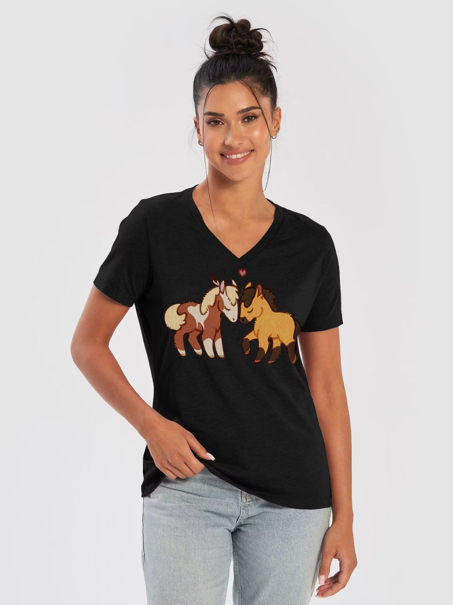 Where you are is home | Women's Relaxed V-Neck T-Shirt product image (1)