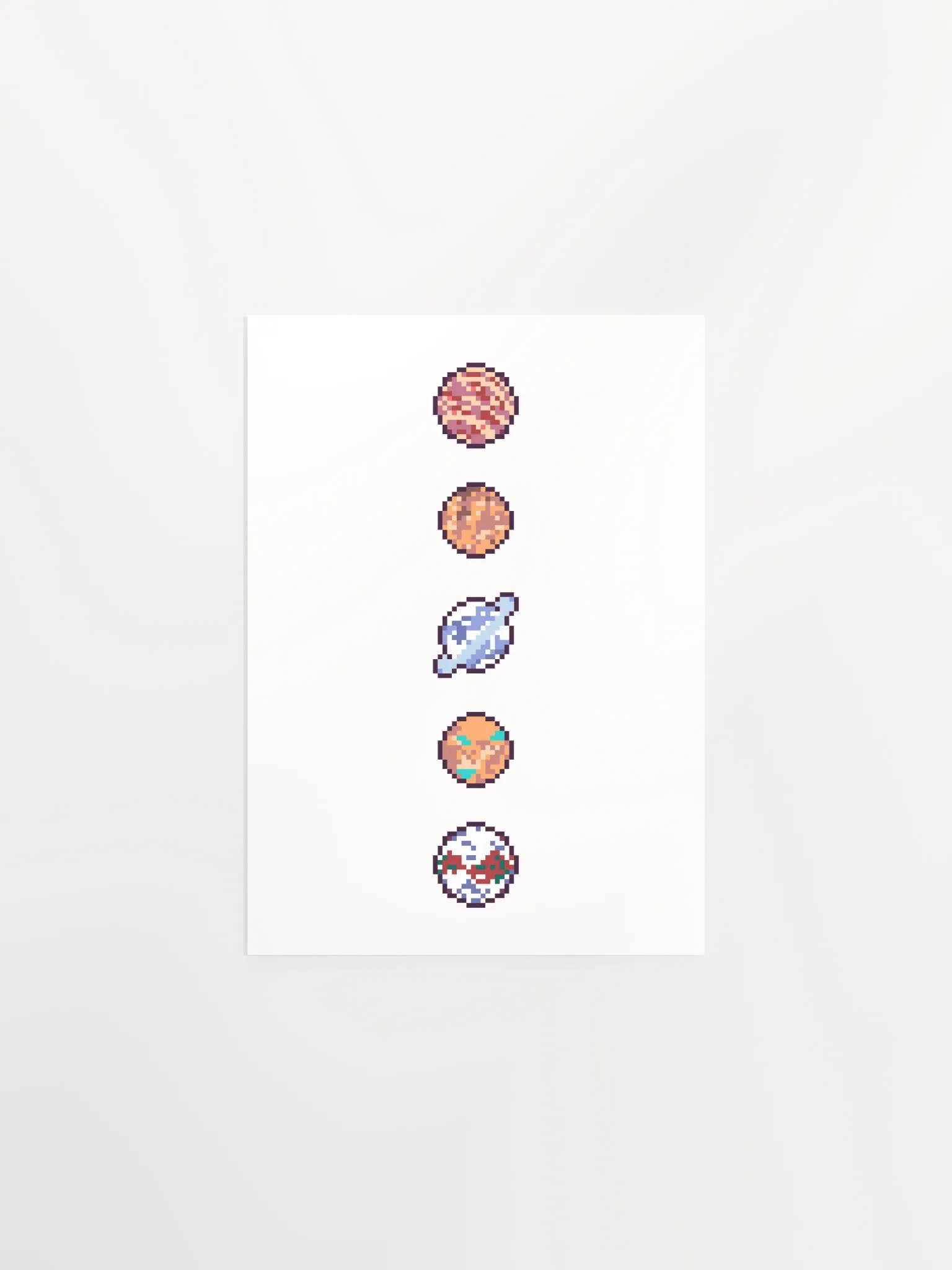 Pixel Planets Poster product image (1)