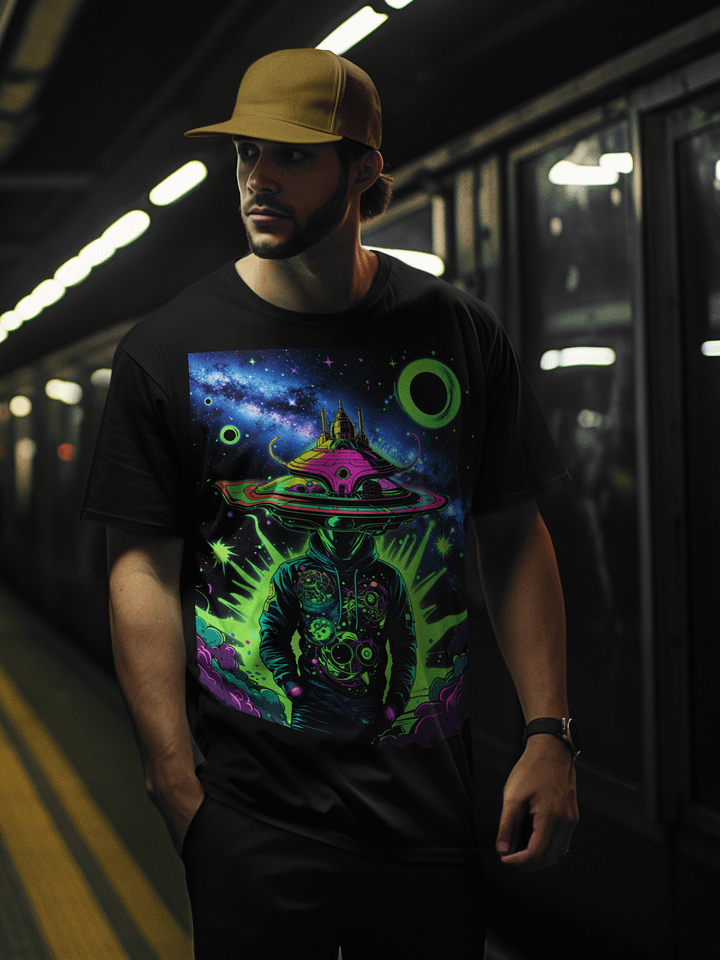 ✨ Beamed Up and Burnt Out – Running on stardust and strong vibes product image (1)