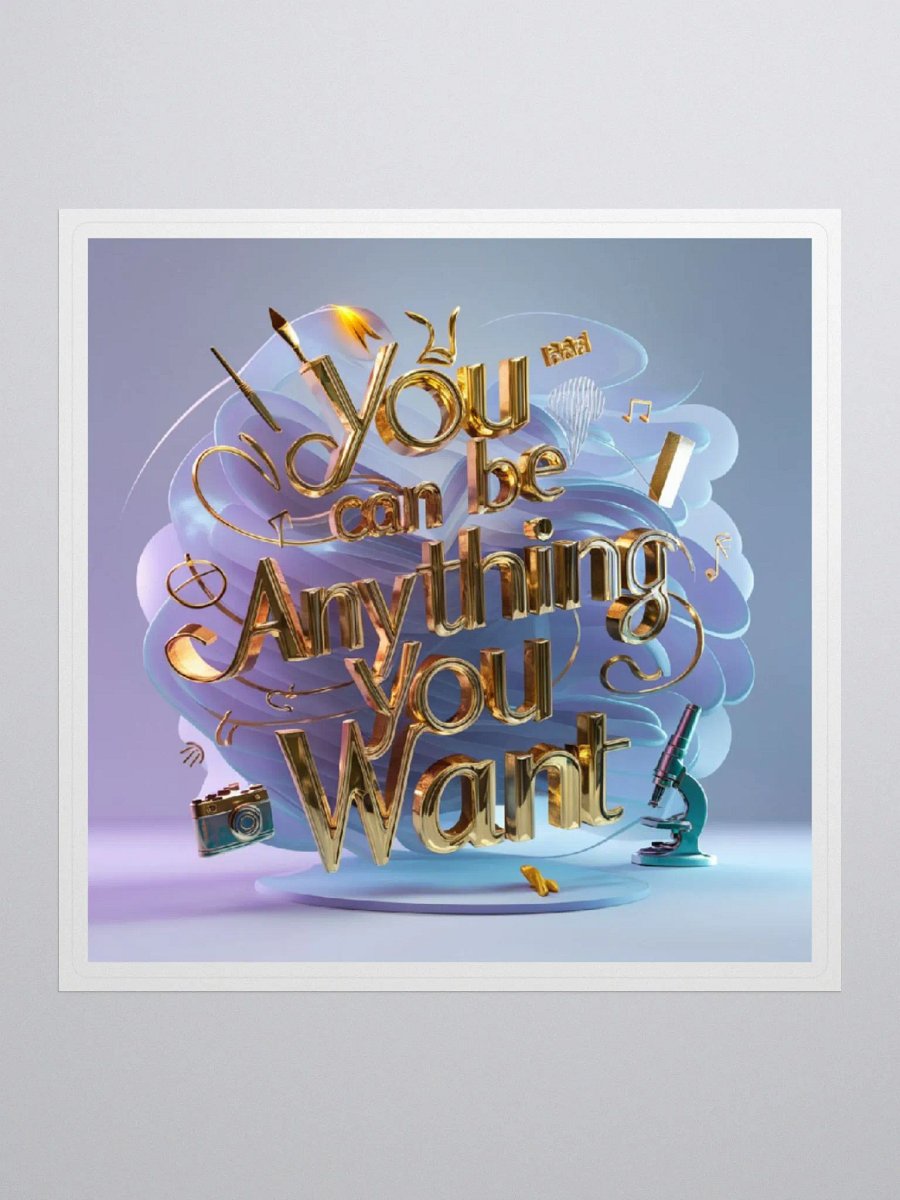 You Can Be Anything You Want, Sticker product image (1)