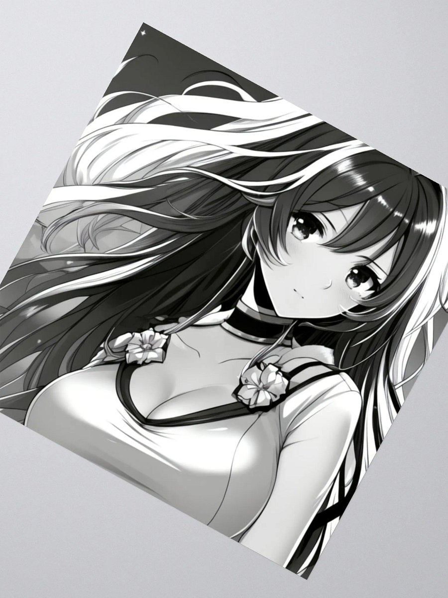 Anime Girl Sticker -original Art- 5.5X5.5 in. product image (2)