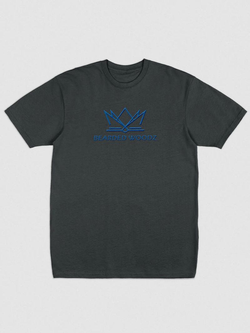 Men's Bearded Woodz T-Shirt (Royal Blue Embroidery)