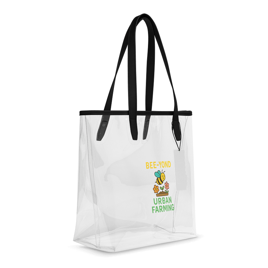 Bee-Yond Urban Farming Clear Tote Bag product image (6)