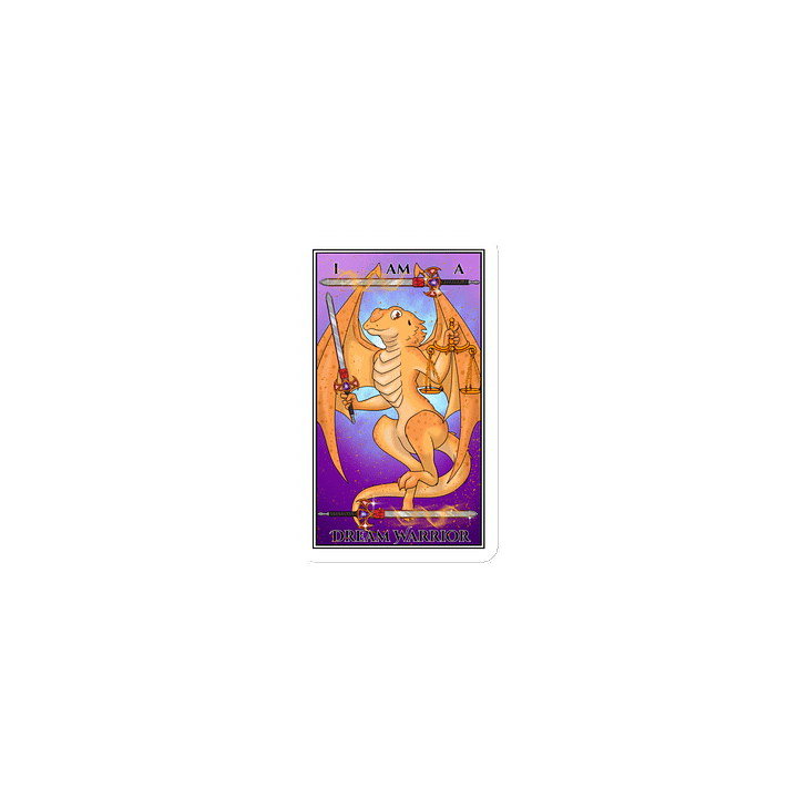 Day of the Dragon "Justice" Tarot Card Magnet product image (1)