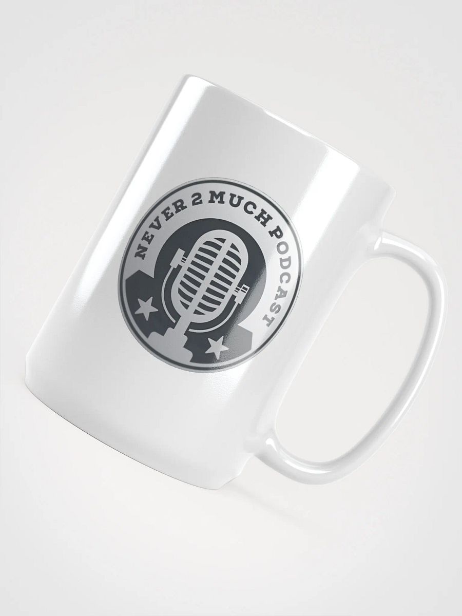Never 2 Much Podcast Vintage Mic Mug product image (4)