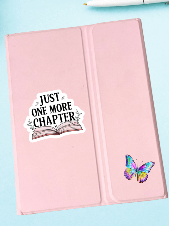 Just One More Chapter Sticker • Bookish Aesthetic. product image (1)