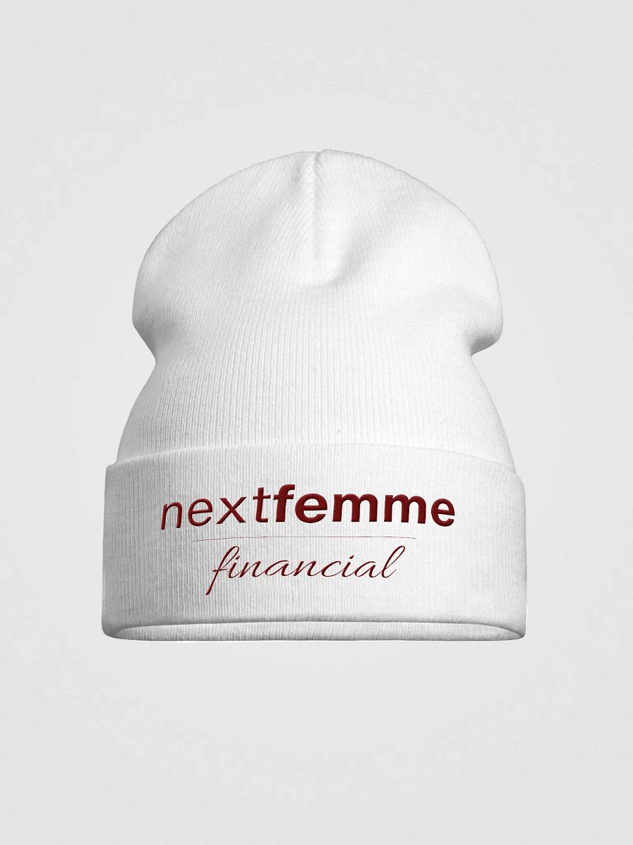 Knit Beanie with Maroon Logotype product image (1)