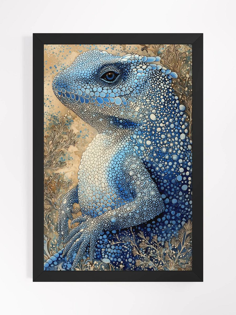 Mystical Lizard: Enchanted Forest Creature Art Print product image (1)