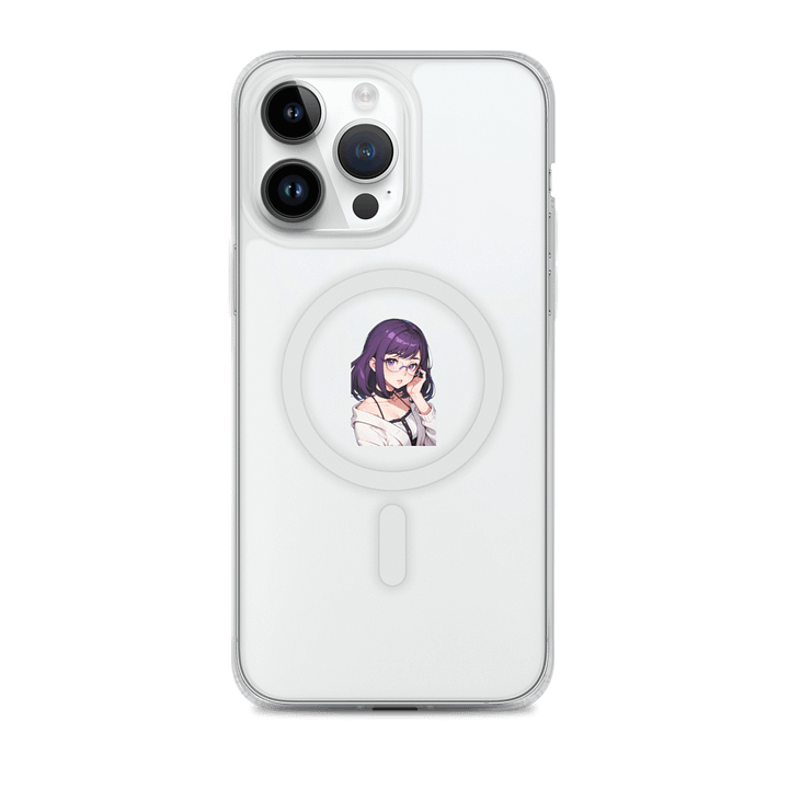 (Purple WAIFU) K Clear Case for iPhone product image (1)