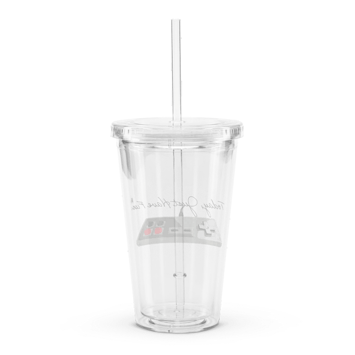 Gamer's Iced-Latte Drink Covered Cup With Straw product image (2)