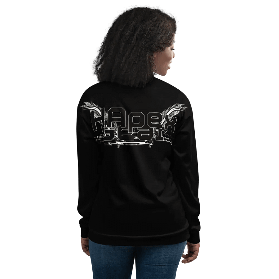 Bomber Jacket - Black - Black HApex Gear White Logo product image (12)
