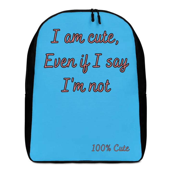 I'm NOT Cute Backpack Big (Blue) product image (1)
