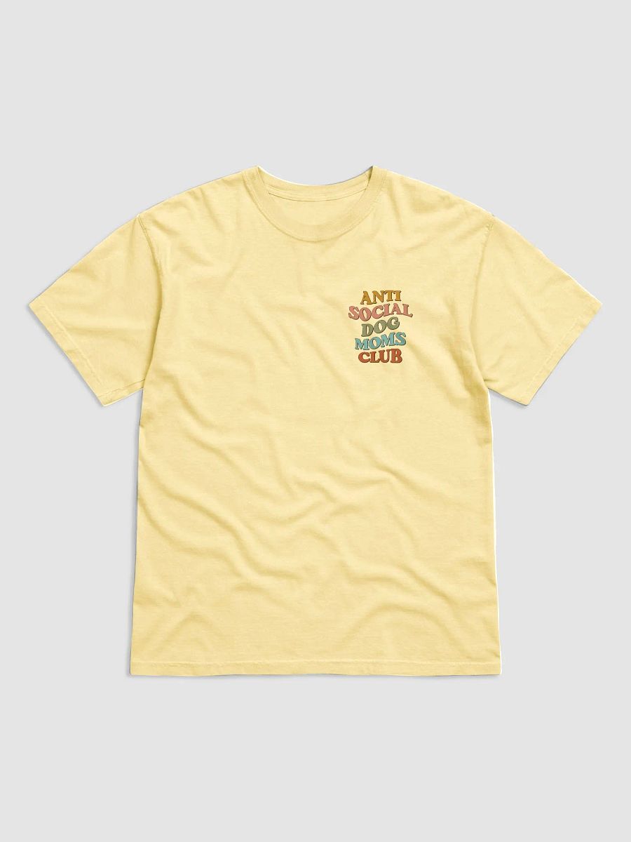 Anti Social Dog Moms Club Retro T-Shirt 2 | Funny Introvert Checkered T-Shirt for Dog Moms product image (4)