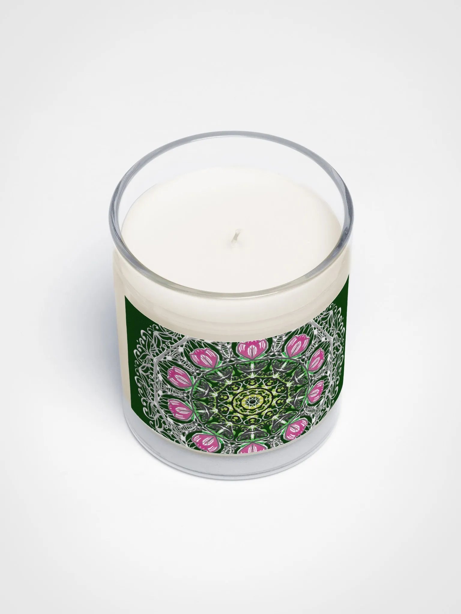 Floral Mandala Soy Wax Candle product image (3)