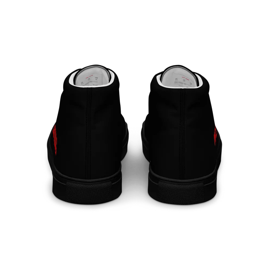 Weak Of Wanting Men's High Top Canvas Red Logo Shoes product image (2)