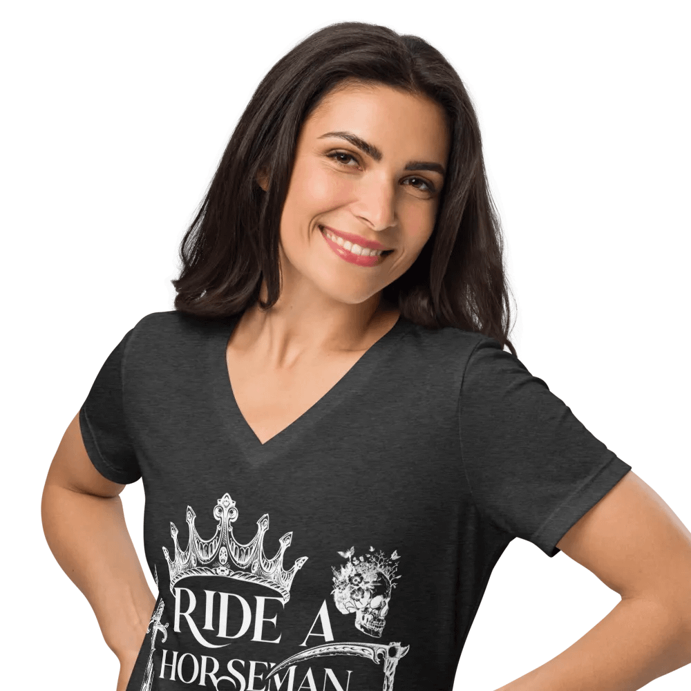 Ride a Horseman Bella+Canvas Women's Relaxed V-Neck T-Shirt product image (10)