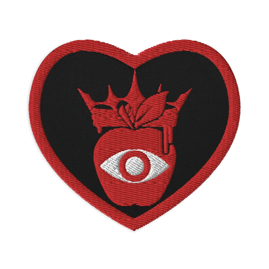 Crowned Apple (Red) ✦ Embroidered Patches product image (1)