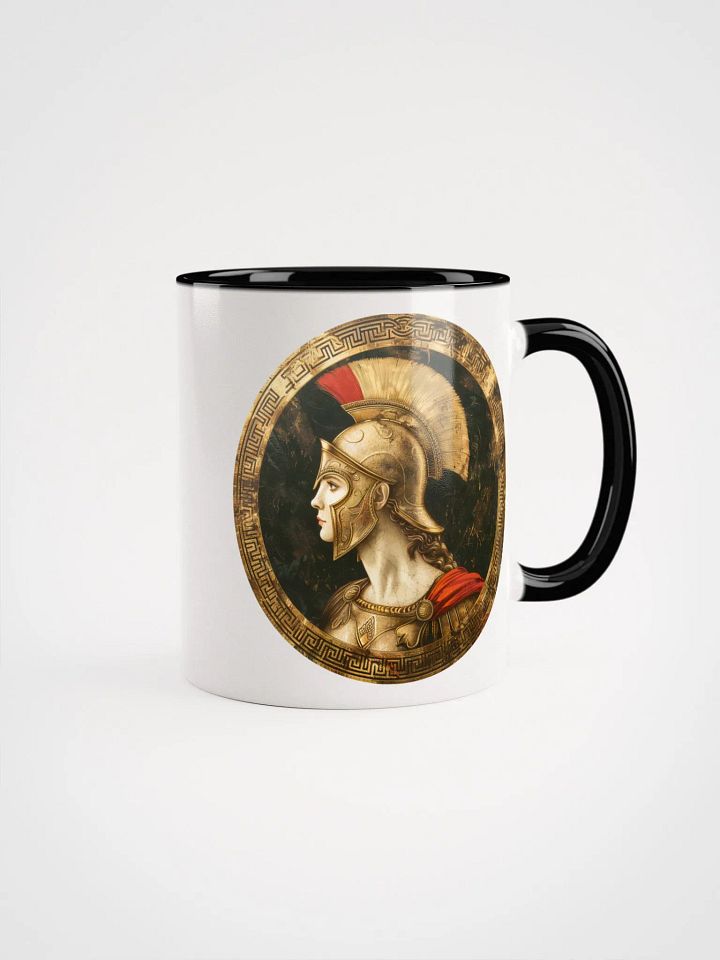Athena - The Goddess of War and Wisdom Ceramic Mug with Black Color Inside product image (1)