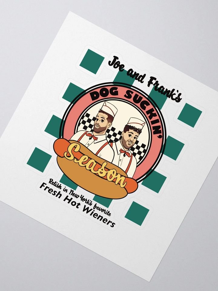 Dog Suckin' Fresh Hot Wiener Sticker product image (2)