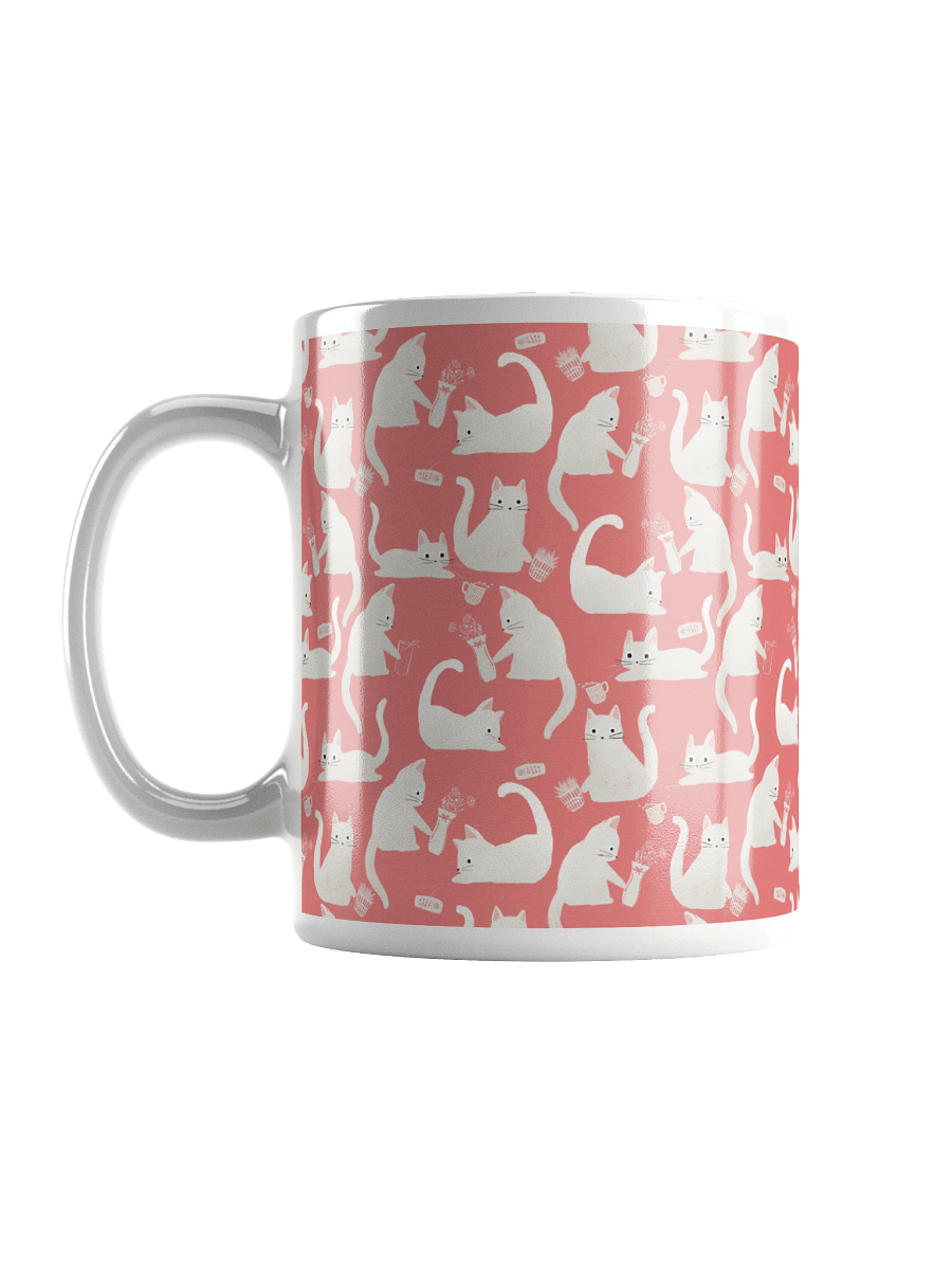Bad Cats Knocking Stuff Over Mug, Pink product image (18)