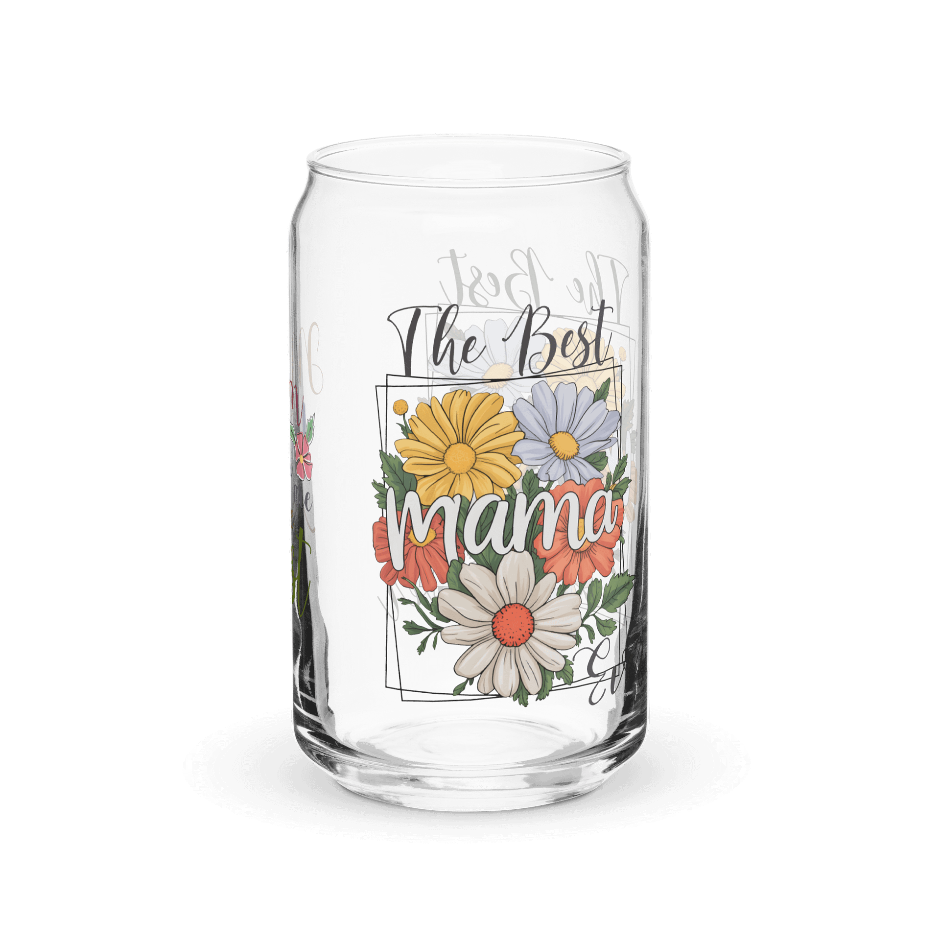 Floral The Best Mama Ever Glass Tumbler Set product image (1)