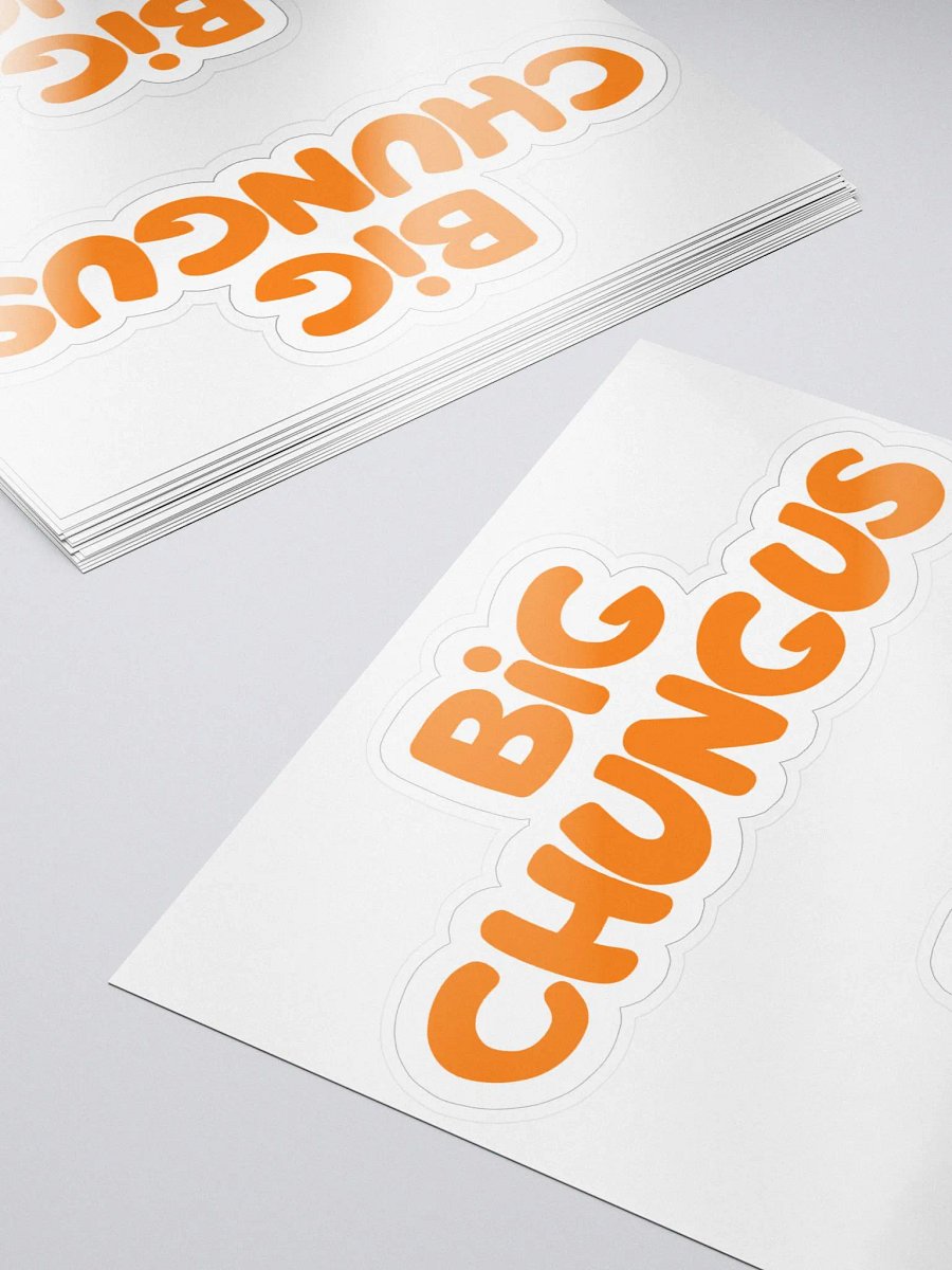 2 Big Chungus bubble free stickers product image (5)