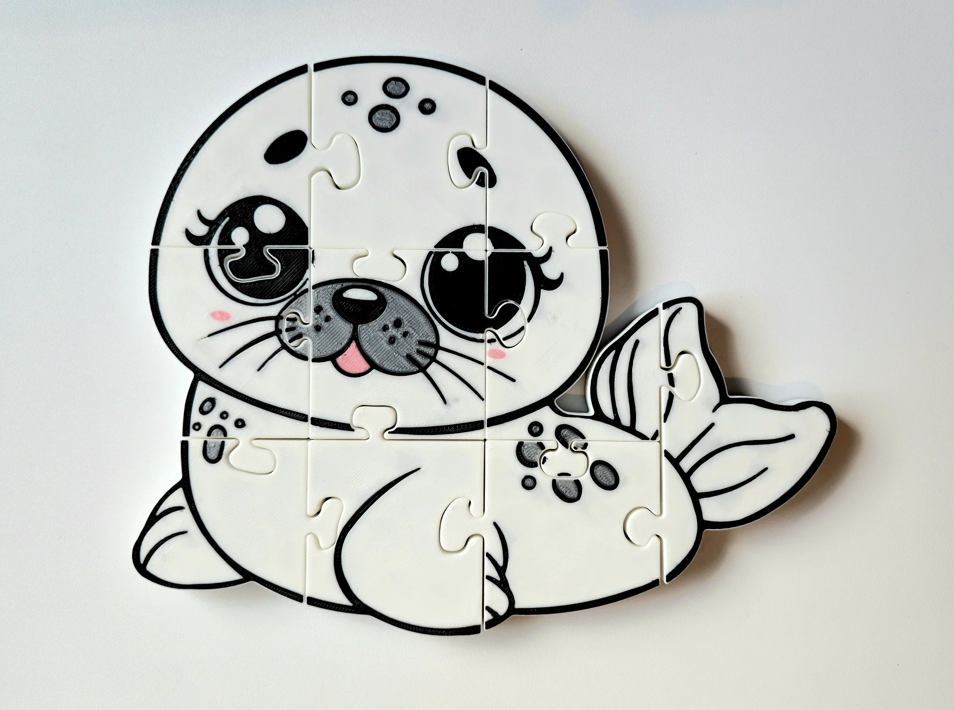 Seal 3D Printed Puzzle – A Splash of Ocean Fun in Every Piece! product image (1)