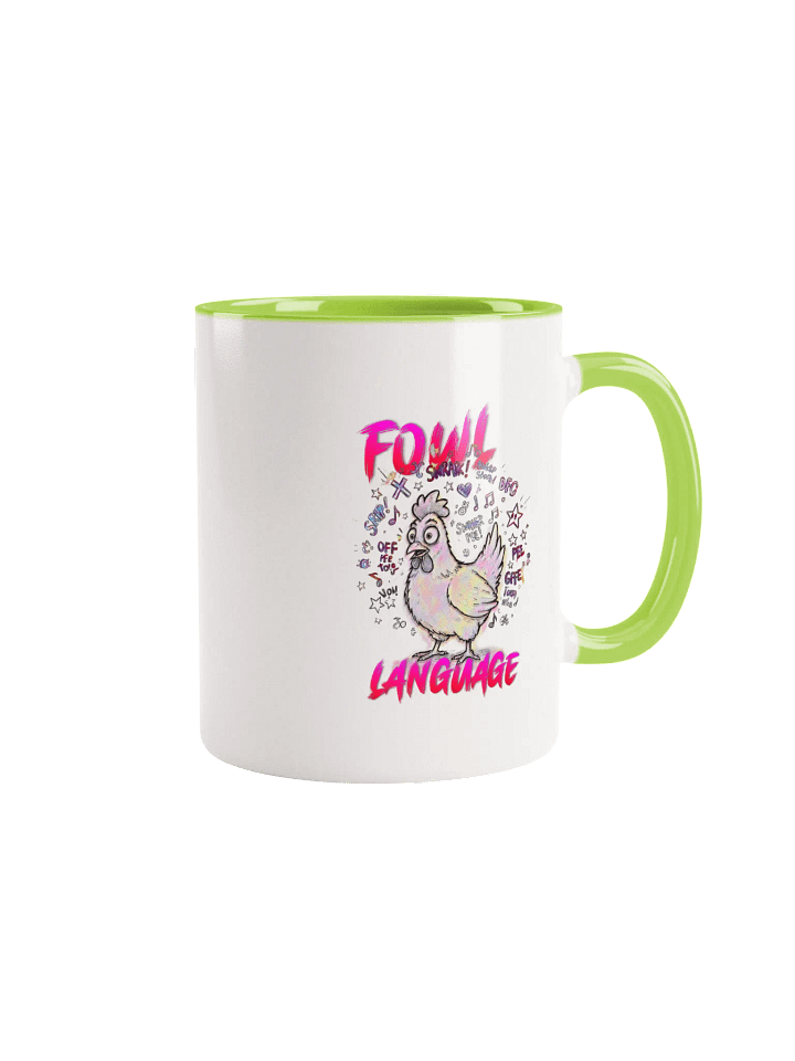Fowl Language Ceramic Mug with Color Inside product image (8)