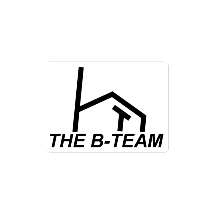 B-Team Black On White Magnet product image (2)