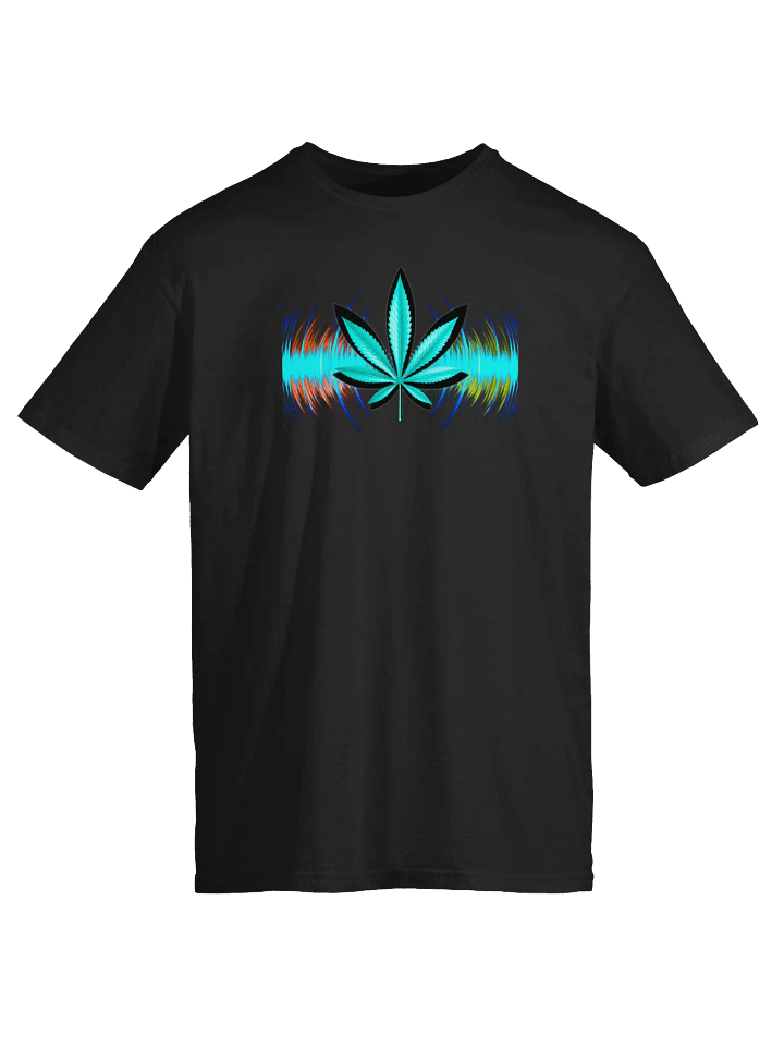 Vibrant Cannabis Wave T-Shirt product image (1)