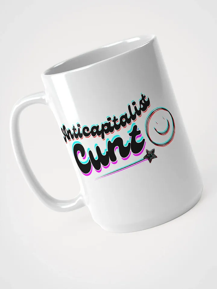 ANTICAPITALIST C*NT white glossy mug product image (1)