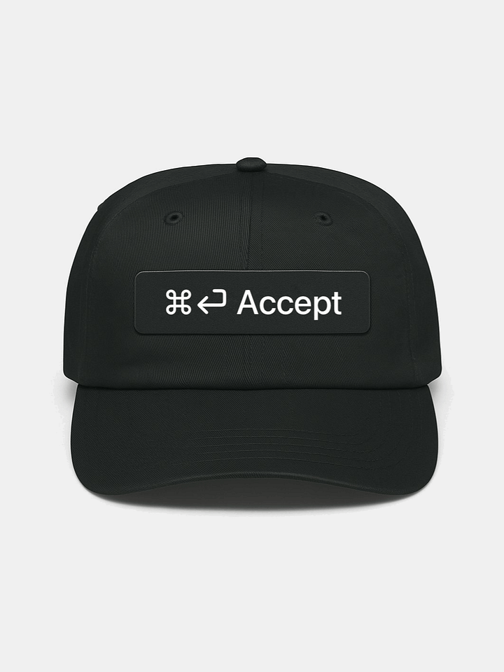 [ ⌘⏎ Accept ] vibe coding hat - 100% cotton (design by @s13k_) product image (1)