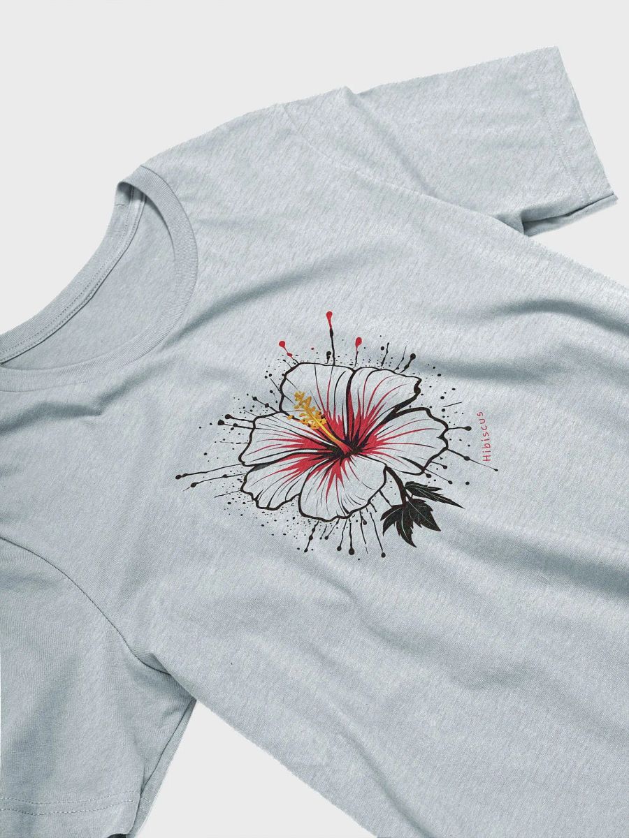 Hibiscus Flower T-Shirt, Tropical Floral Tee, Hawaii Beach Shirt, Vibrant Botanical Print, Summer Vacation Outfit, Gift for Nature Lovers product image (3)