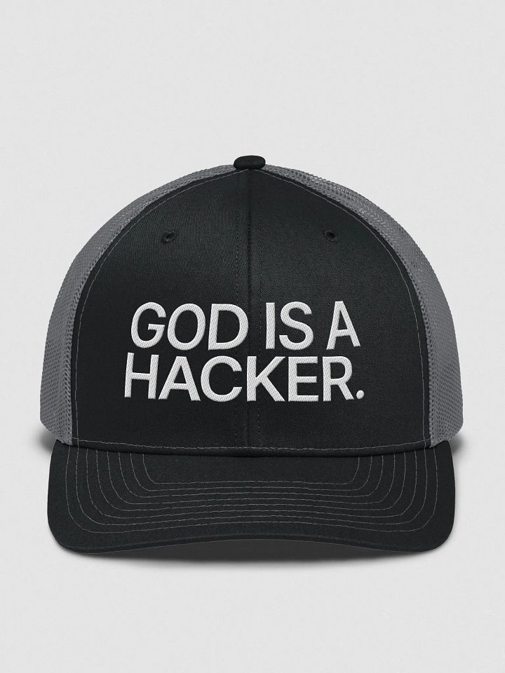 God is a hacker - Trucker cap product image (1)