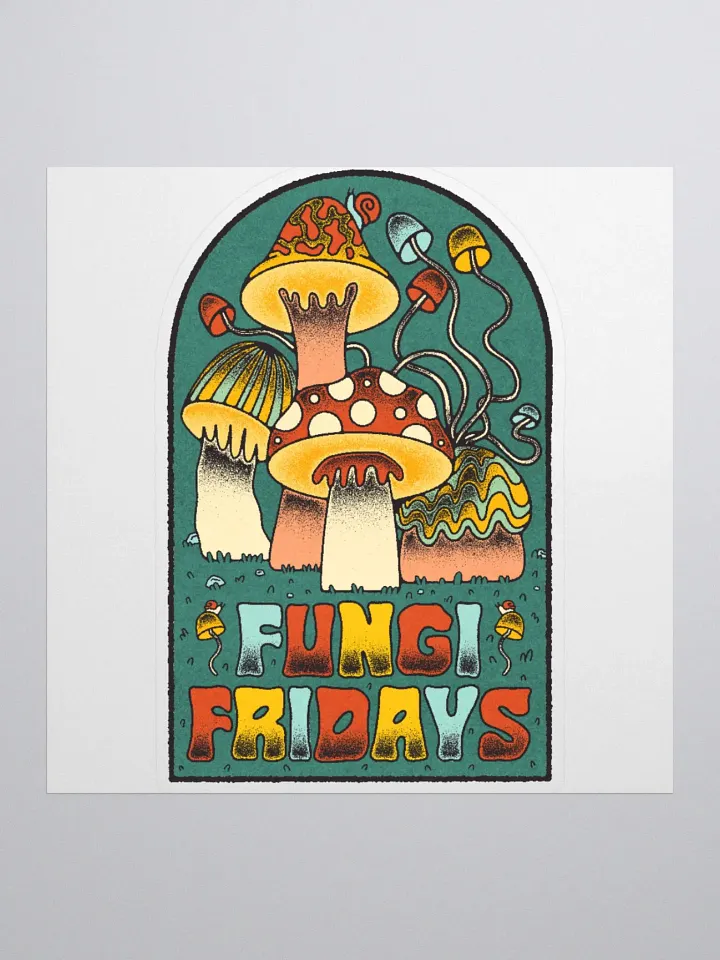 Fungi Fridays (new version) sticker product image (1)