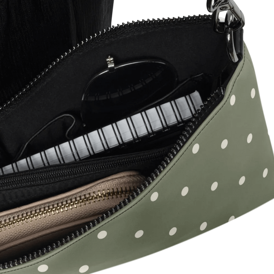 Green with Cream Dots Crossbody Bag product image (3)
