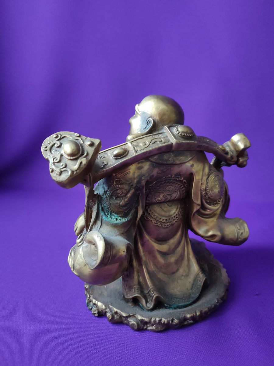 Buda da fortuna#Buda da Sorte# Buda do Dinheiro#Buda da saúde#Buda sorridente# Ru Yi# moeda grande chinesa# Wulou# Feng Shui product image (3)