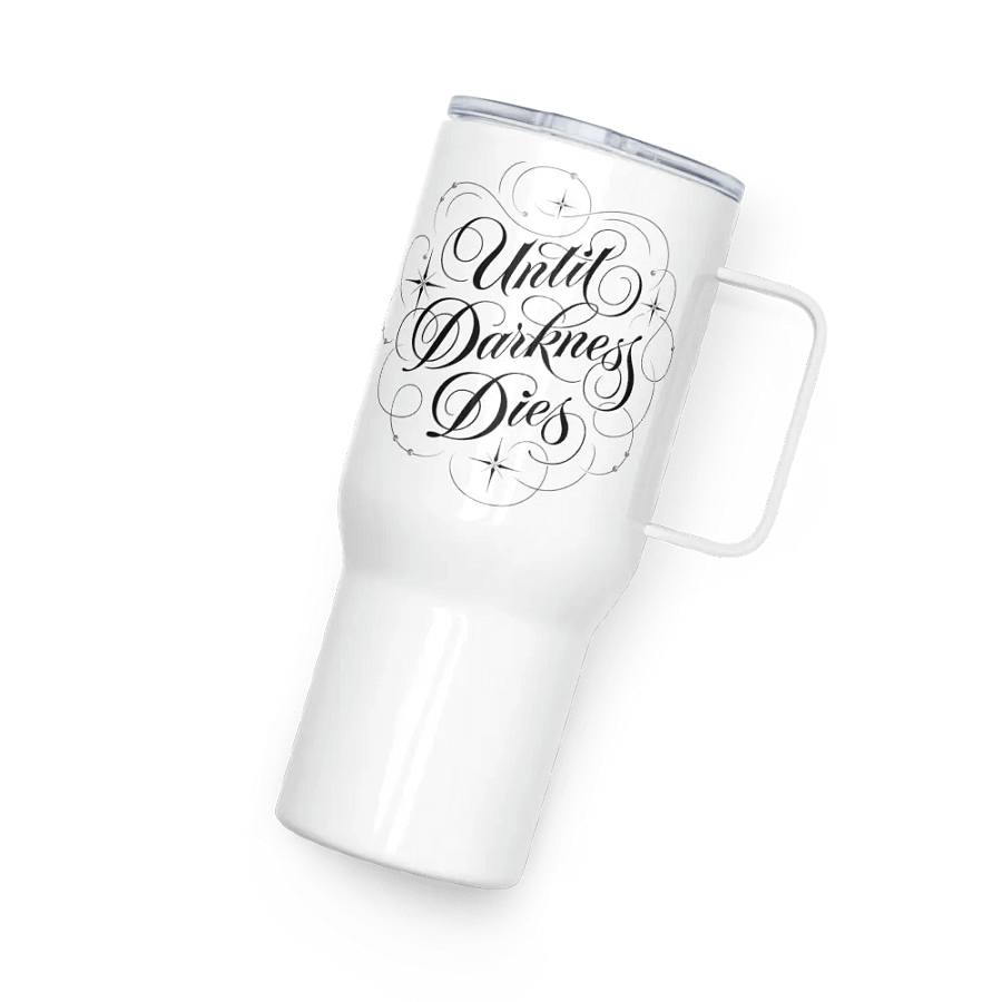 Until Darkness Dies (swirls design) Travel Mug product image (5)