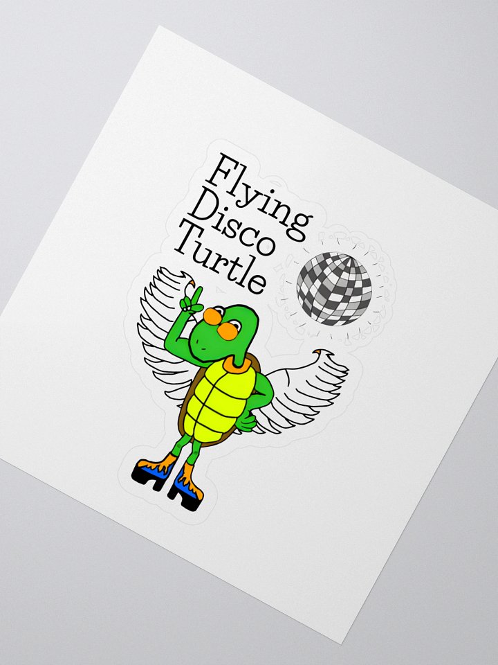 Flying Disco Turtle sticker product image (2)