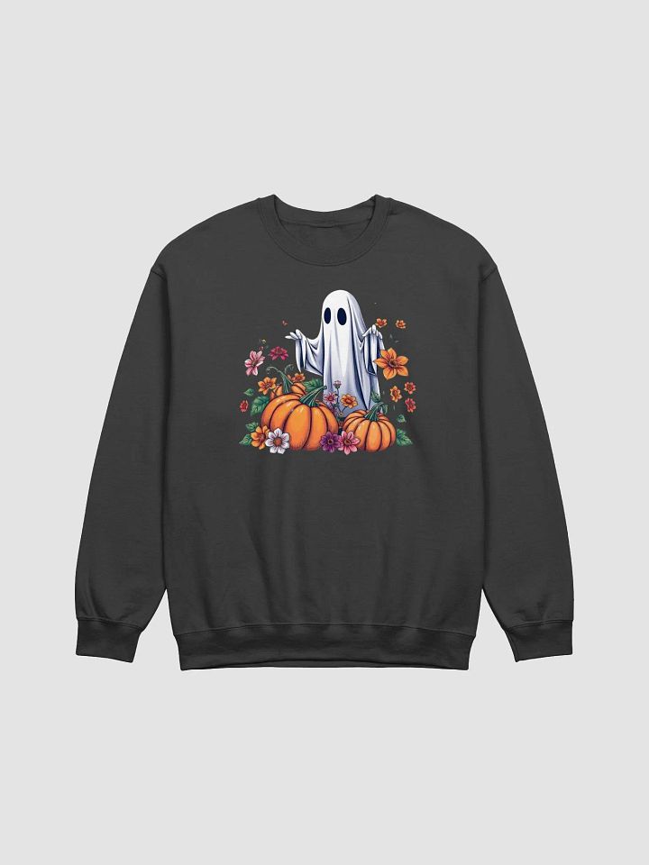 Spooky Ghost Halloween Crewneck Floral and Pumpkins product image (1)