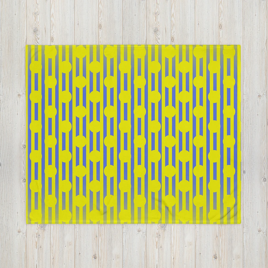 Yellow Polkadots and Stripes Throw Blanket product image (16)