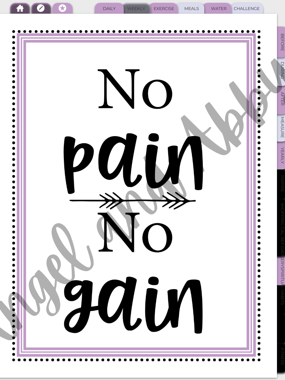 Fitness Planner 2024-purple product image (12)