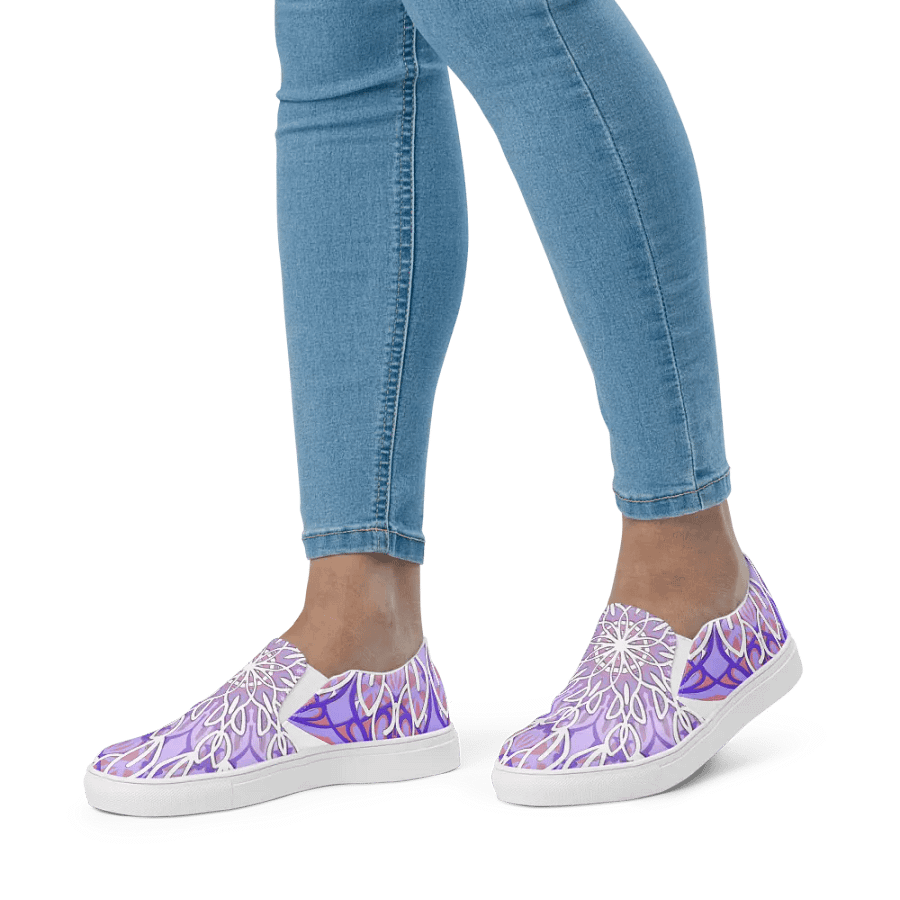 Floral Mandala Bliss Slip-On Shoes product image (2)