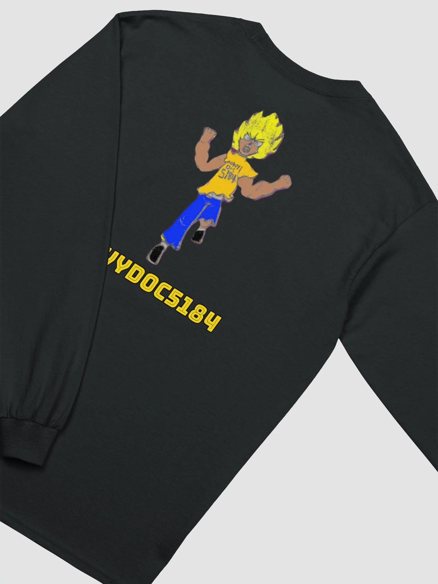 NavyDoc5184 Super Saiyan Long Sleeve Tee product image (25)