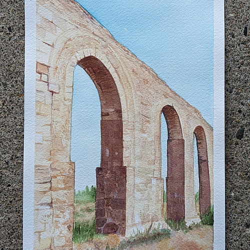And now for something a little different. (Roman aqueduct.)
++++++++++++++++++++++

I paint almost everything live on Twitch ...