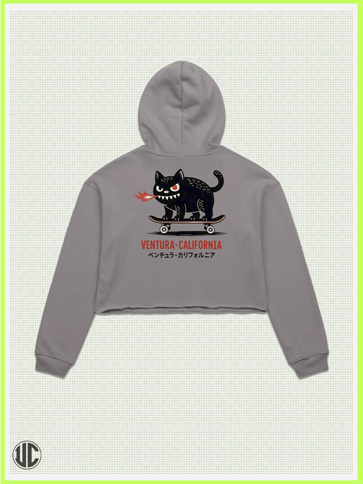 UnkoCon – Ventura CA Skater Crop Hoodie product image (2)