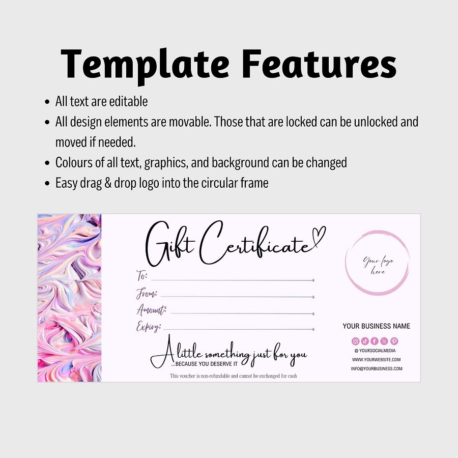 Emily - Gift Certificate Template product image (7)