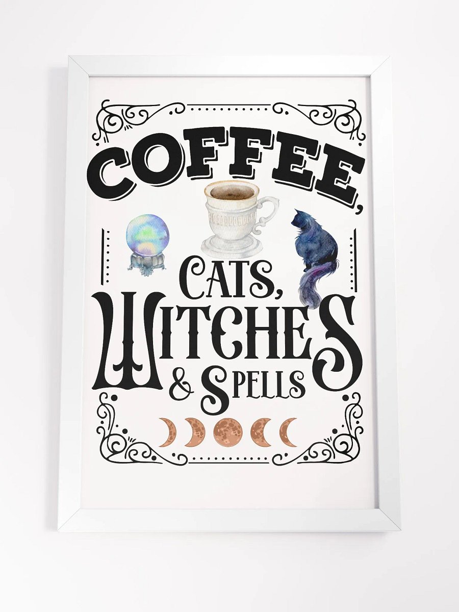 Coffee, Cats, Witches, and Spells - Witchy, Kitchen Witch, Magic Kitchen Gift product image (8)