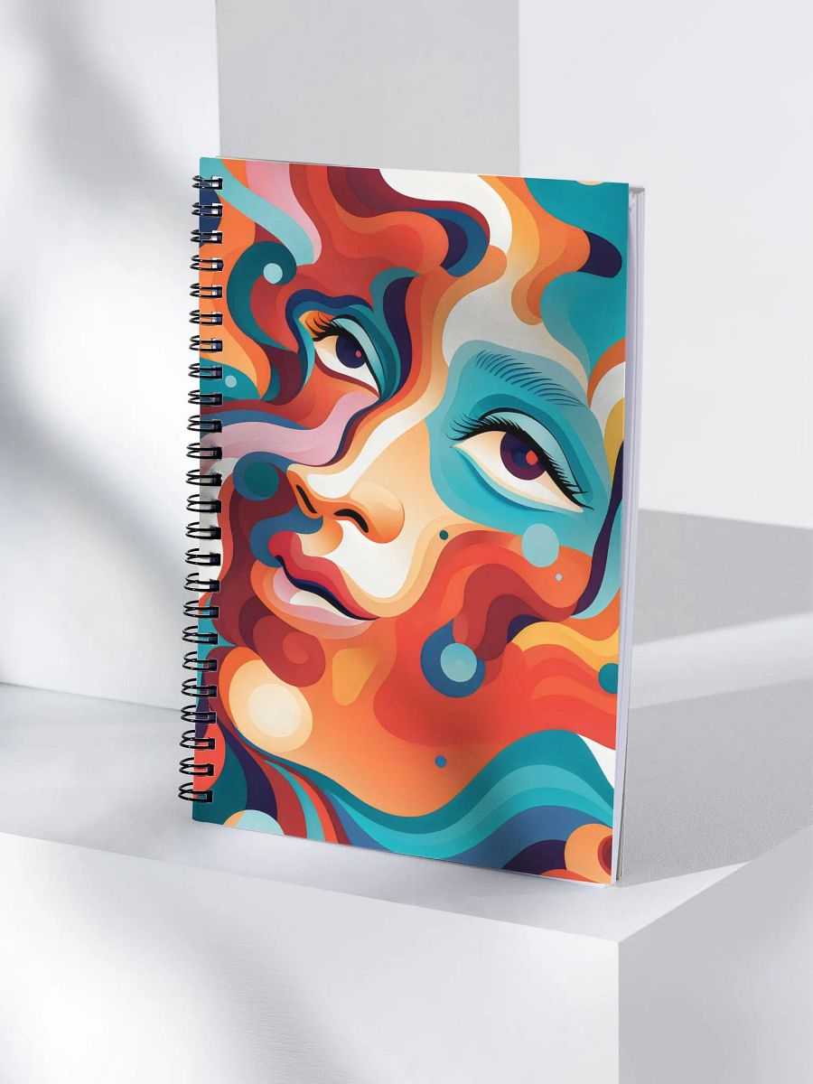 Swirling Vision Spiral Notebook product image (4)